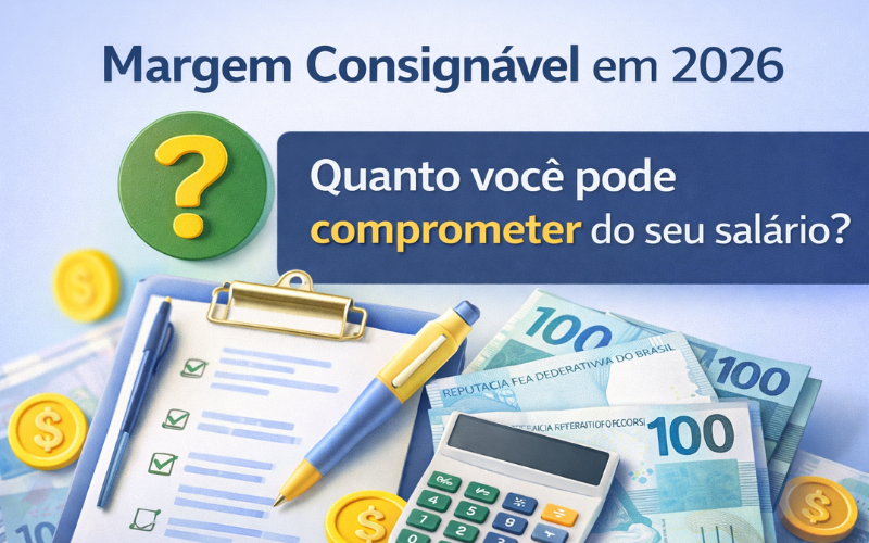 PÁGINA INICIAL 800x500px Margem Consignável 2026 Regras Atualizadas, Cálculo Oficial, Simulação e Como Usar Sua Margem com Inteligência